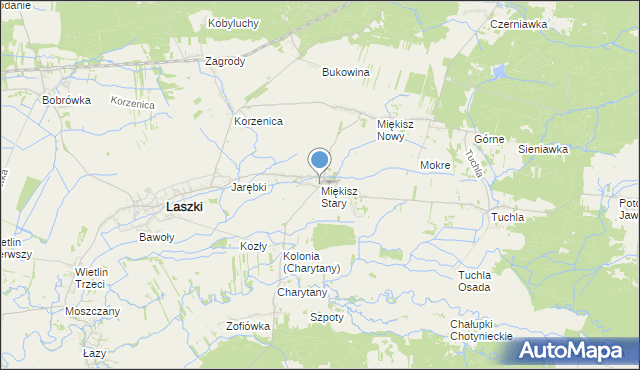 mapa Miękisz Stary, Miękisz Stary na mapie Targeo